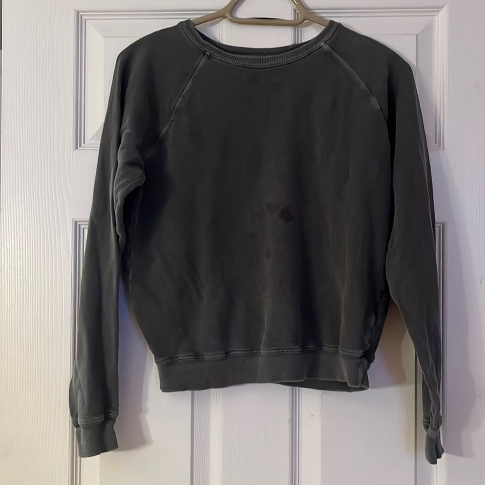 The Great The Charcoal Gray Crewneck Sweatshirt Size Small